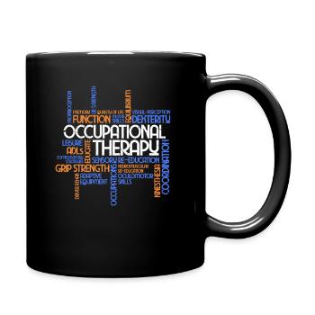 Ergotherapie - Tasse einfarbig - Schwarz - Rechts
