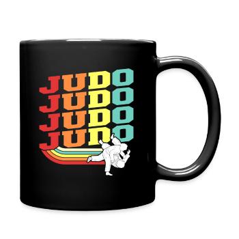Judo Kampfkunst Kampfsportler - Tasse einfarbig - Schwarz - Rechts