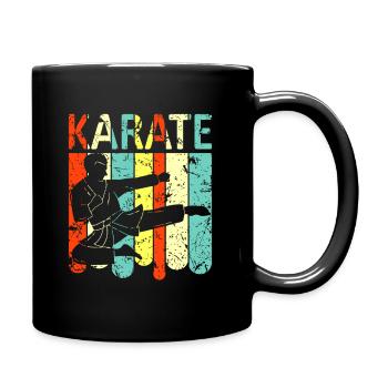 Karate - Tasse einfarbig - Schwarz - Rechts