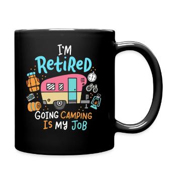 Retraite de camping - Mug uni - noir - Droite