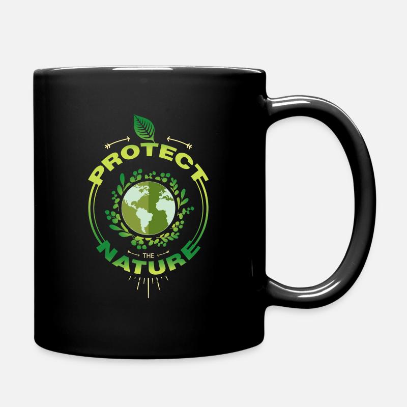 Naturschutz - Tasse einfarbig - Schwarz