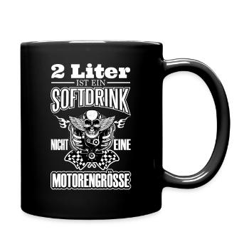 2 Liters is a Softdrink not an engine size - Tasse einfarbig - Schwarz - Rechts