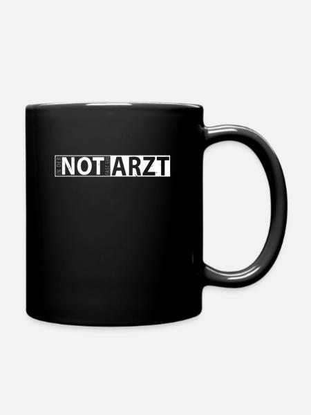 Sanitäter Krankenwagen Rettungssanitäter - Tasse einfarbig - Schwarz
