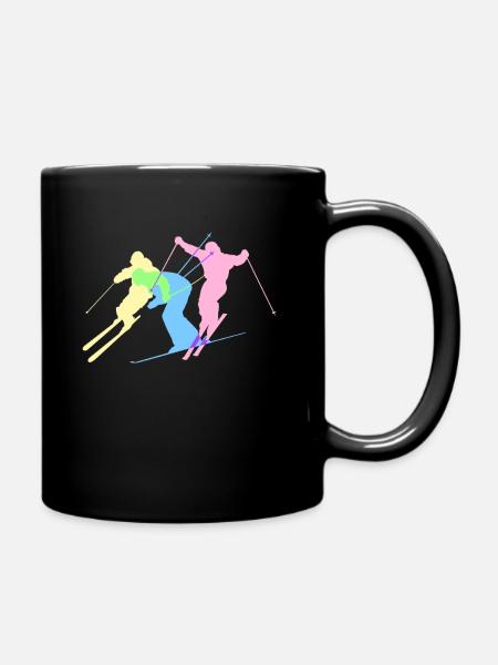 Ski - Tasse einfarbig - Schwarz