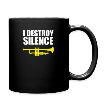 I DESTROY SILENCE Marching Band - Full Colour Mug - black - Right