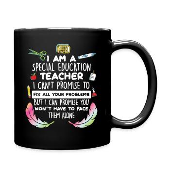 Sonderausbildung Lehrer Autistisch Ermutigung Auti - Tasse einfarbig - Schwarz - Rechts
