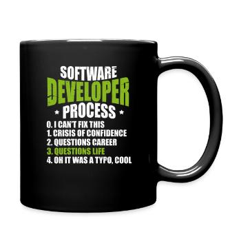 Logiciel de programmation pour développeur de logiciels - Mug uni - noir - Droite