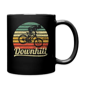 Downhill Mountainbike Cadeau - Mug uni - noir - Droite