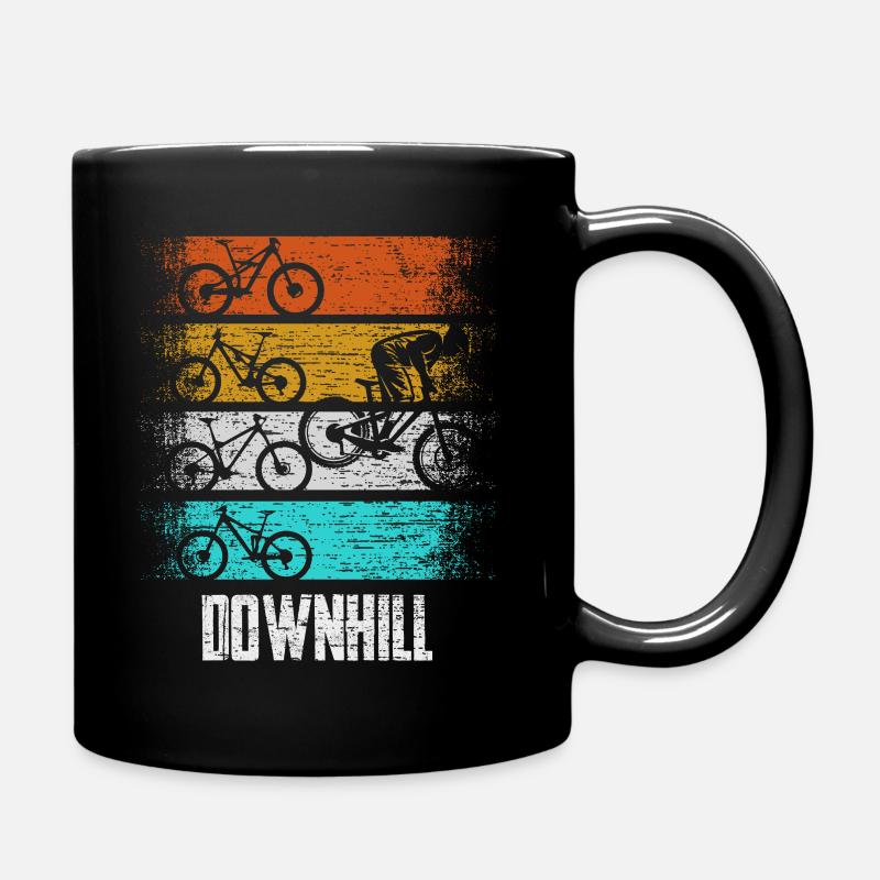 Downhill Radsport Retro - Tasse einfarbig - Schwarz