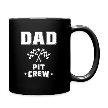 Papa Pit Crew Shirt pour Costume De Fête De Course - Mug uni - noir - Droite