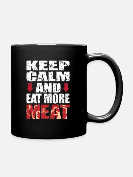 Fleisch - Tasse einfarbig - Schwarz