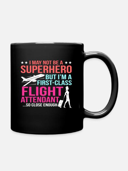 hôtesse de l'air - Mug uni - noir