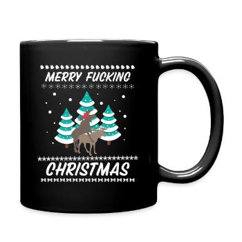 Joyeux Noël baise Noël Noël - Mug uni - noir - Droite