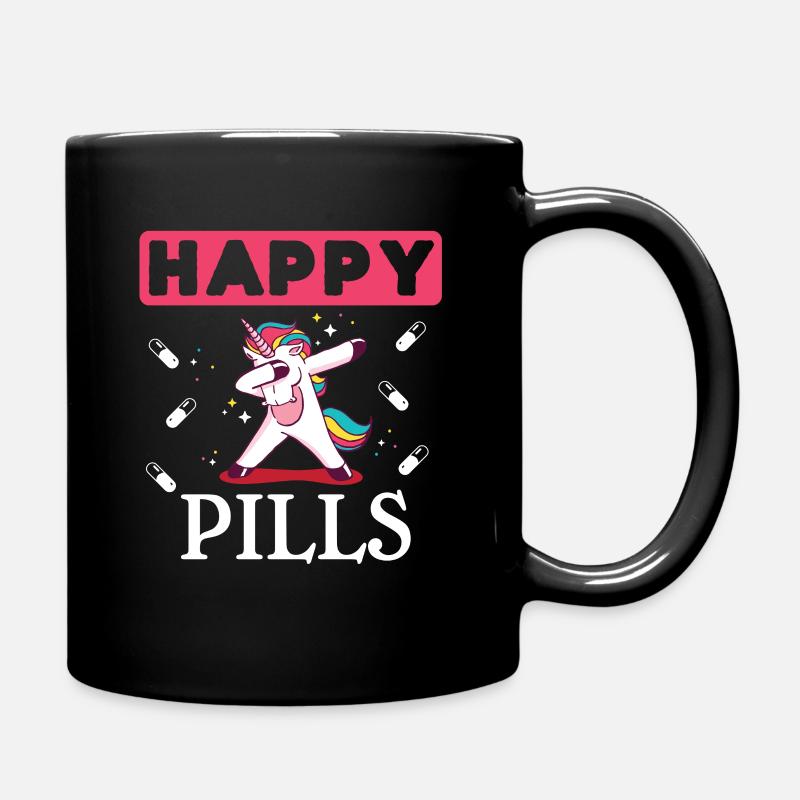 Party Unicorn - Tasse einfarbig - Schwarz