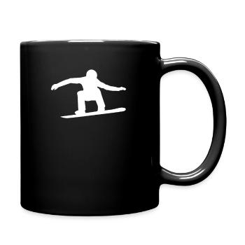 Winter - Tasse einfarbig - Schwarz - Rechts