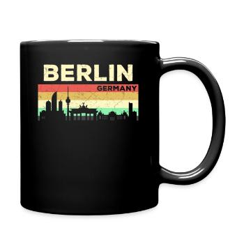 Berlin, capitale de l'horizon, Allemagne - Mug uni - noir - Droite