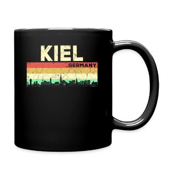 Kiel Deutschland Stadt Heimat - Tasse einfarbig - Schwarz - Rechts