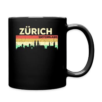 Zurich Suisse Ville Patrie - Mug uni - noir - Droite