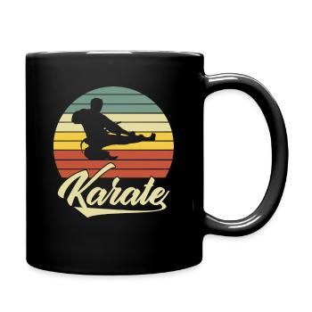 Karate - Tasse einfarbig - Schwarz - Rechts