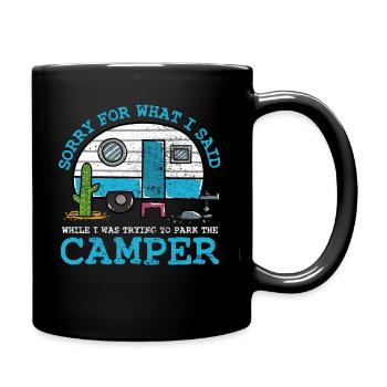 Camping - Full Colour Mug - black - Right