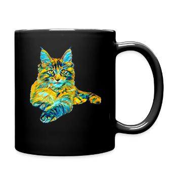 Maine Coon - Full Colour Mug - black - Right