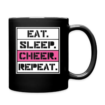 Cheerleading - Tasse einfarbig - Schwarz - Rechts