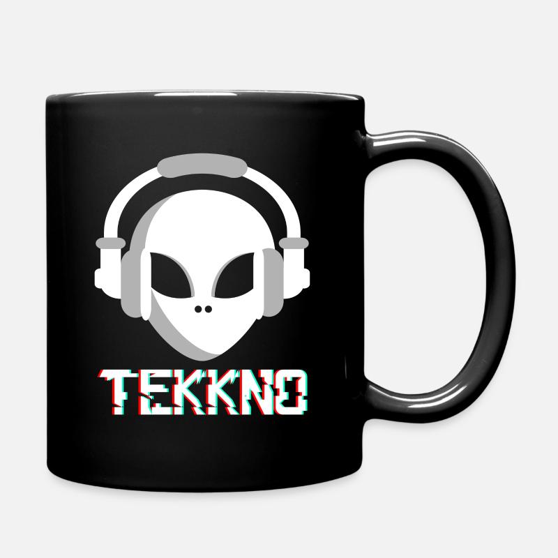 Tekkno Alien Geschenk - Tasse einfarbig - Schwarz