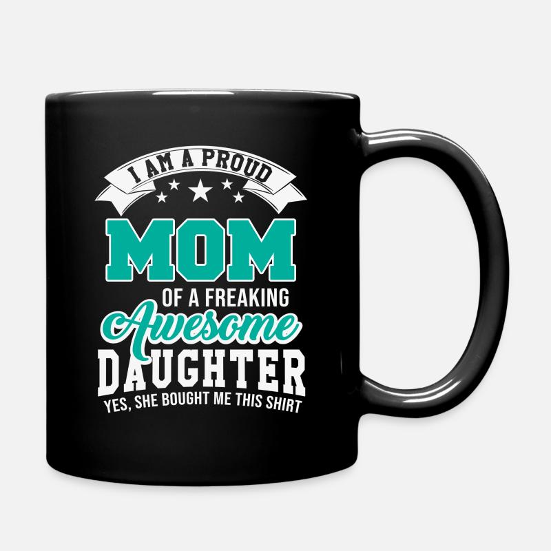 Cadeau fille mère - Mug uni - noir