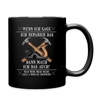 Cadeau de bricolage drôle - Mug uni - noir - Droite