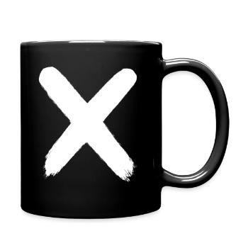 10 X - Tasse einfarbig - Schwarz - Rechts