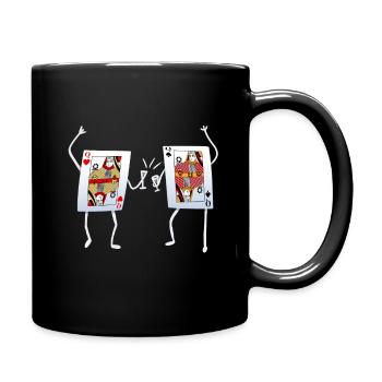 Jeu de cartes Poker Card Lady - Mug uni - noir - Droite