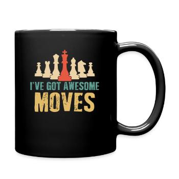 Chess pieces Chess game - Full Colour Mug - black - Right