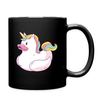 Unicorn Swimte - Full Colour Mug - black - Right