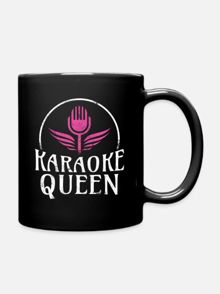 Karaoké reine karaoké bar soirée karaoké - Mug uni - noir