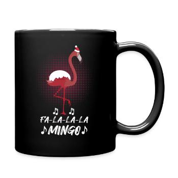 Noël Flamingo Christ Child - Mug uni - noir - Droite