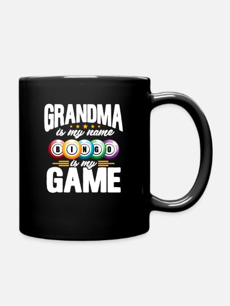 Bingo Oma - Tasse einfarbig - Schwarz