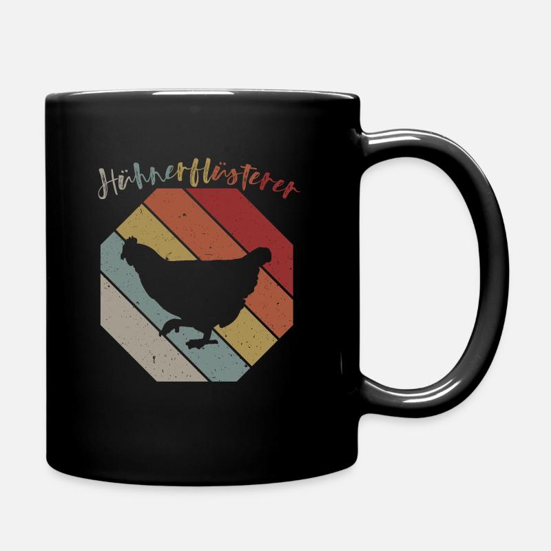 Vogel Huhn Hühnerflüsterer Geschenk Bauernhof Land - Tasse einfarbig - Schwarz
