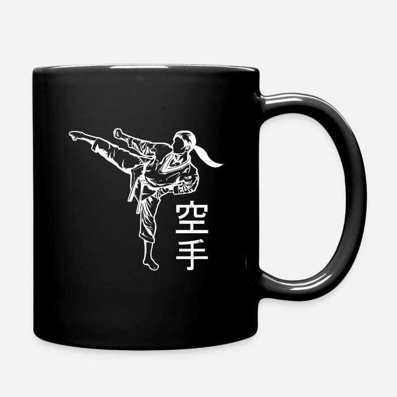 Karate - Tasse einfarbig - Schwarz