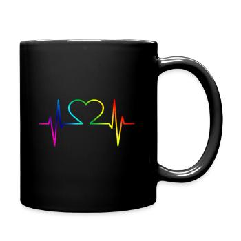Cadeau Gay Pride - Mug uni - noir - Droite