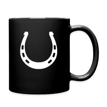 équitation - Mug uni - noir - Droite