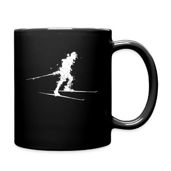 Skifahrer Langläufer Langlaufen Nordisch Ski - Mug uni - noir - Droite