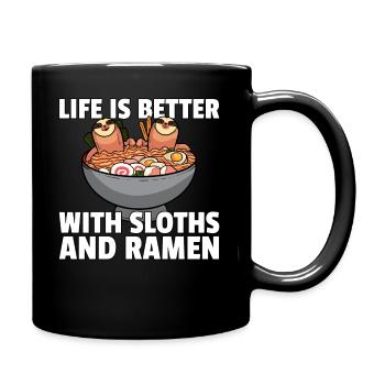Soupe aux nouilles Ramen Soupe aux nouilles - Mug uni - noir - Droite