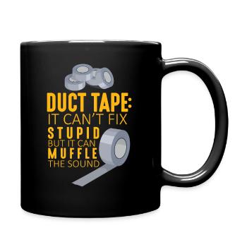 Masquer l'adhésif artisan de sarcasme disant - Mug uni - noir - Droite