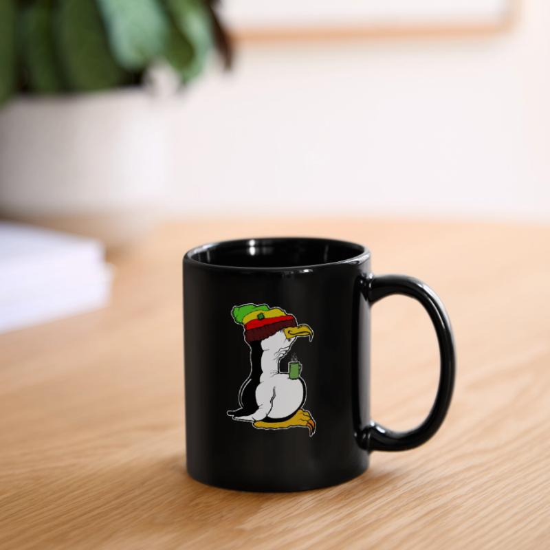 Tux Linux Penguin Coffee Break Computer Geek Rasta Full Colour Mug