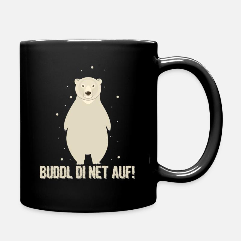 Buddl Di Net Auf Hustinettenbär - Tasse einfarbig - Schwarz