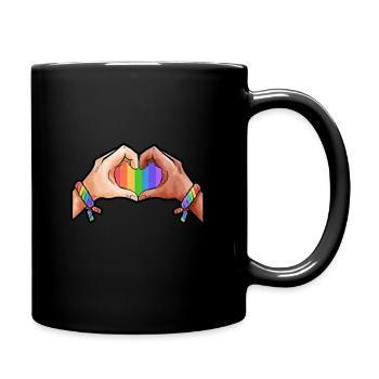 Cadeau Gay Pride - Mug uni - noir - Droite