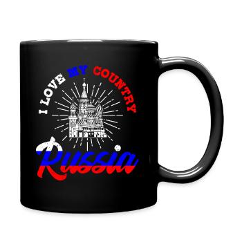 Russia Russia - Full Colour Mug - black - Right