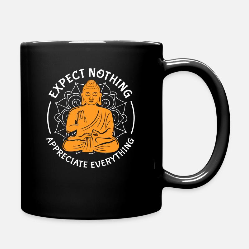 Buddha - Tasse einfarbig - Schwarz
