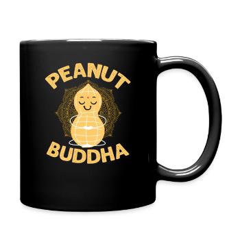 Buddha Erdnuss - Tasse einfarbig - Schwarz - Rechts