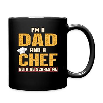 Père et cuisinier profession culinaire Chef cadeau de cuisine - Mug uni - noir - Droite